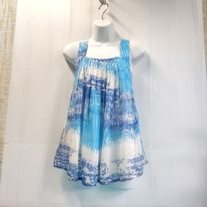 NWT Timing Women's Relaxed Lined Top Tunic Semi-Sheer Size S